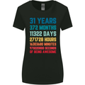 31st Birthday 31 Year Old Womens Wider Cut T-Shirt Black