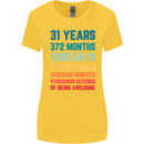 31st Birthday 31 Year Old Womens Wider Cut T-Shirt Yellow