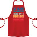 32nd Birthday 32 Year Old Cotton Apron 100% Organic Red