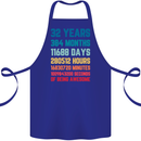 32nd Birthday 32 Year Old Cotton Apron 100% Organic Royal Blue