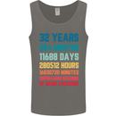 32nd Birthday 32 Year Old Mens Vest Tank Top Charcoal