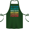 33rd Birthday 33 Year Old Cotton Apron 100% Organic Forest Green