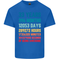 33rd Birthday 33 Year Old Mens Cotton T-Shirt Tee Top Royal Blue