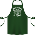 35 Year Wedding Anniversary 35th Funny Wife Cotton Apron 100% Organic Forest Green