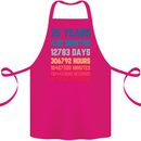 35th Birthday 35 Year Old Cotton Apron 100% Organic Pink
