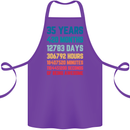 35th Birthday 35 Year Old Cotton Apron 100% Organic Purple