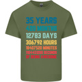 35th Birthday 35 Year Old Mens Cotton T-Shirt Tee Top Military Green