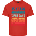 35th Birthday 35 Year Old Mens Cotton T-Shirt Tee Top Red