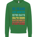 35th Birthday 35 Year Old Mens Sweatshirt Jumper Irish Green