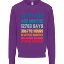 35th Birthday 35 Year Old Mens Sweatshirt Jumper Purple