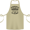 35th Wedding Anniversary 35 Year Funny Wife Cotton Apron 100% Organic Khaki