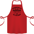 35th Wedding Anniversary 35 Year Funny Wife Cotton Apron 100% Organic Red