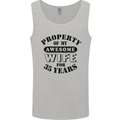 35th Wedding Anniversary 35 Year Funny Wife Mens Vest Tank Top Sports Grey