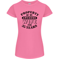 35th Wedding Anniversary 35 Year Funny Wife Womens Petite Cut T-Shirt Azalea