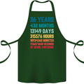 36th Birthday 36 Year Old Cotton Apron 100% Organic Forest Green