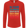 36th Birthday 36 Year Old Mens Long Sleeve T-Shirt Red