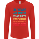 36th Birthday 36 Year Old Mens Long Sleeve T-Shirt Red