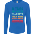 36th Birthday 36 Year Old Mens Long Sleeve T-Shirt Royal Blue