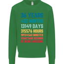 36th Birthday 36 Year Old Mens Sweatshirt Jumper Irish Green