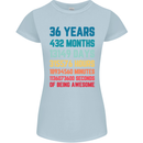 36th Birthday 36 Year Old Womens Petite Cut T-Shirt Light Blue