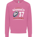 37 Year Wedding Anniversary 37th Rugby Mens Sweatshirt Jumper Azalea