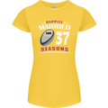 37 Year Wedding Anniversary 37th Rugby Womens Petite Cut T-Shirt Yellow