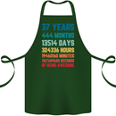 37th Birthday 37 Year Old Cotton Apron 100% Organic Forest Green