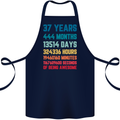 37th Birthday 37 Year Old Cotton Apron 100% Organic Navy Blue