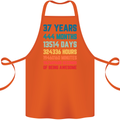 37th Birthday 37 Year Old Cotton Apron 100% Organic Orange