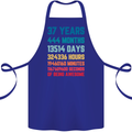 37th Birthday 37 Year Old Cotton Apron 100% Organic Royal Blue