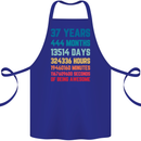 37th Birthday 37 Year Old Cotton Apron 100% Organic Royal Blue