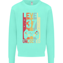 37th Birthday 37 Year Old Level Up Gamming Mens Sweatshirt Jumper Peppermint