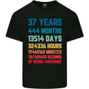 37th Birthday 37 Year Old Mens Cotton T-Shirt Tee Top Black