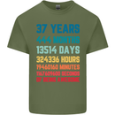 37th Birthday 37 Year Old Mens Cotton T-Shirt Tee Top Military Green