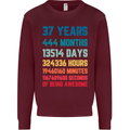 37th Birthday 37 Year Old Mens Sweatshirt Jumper Maroon