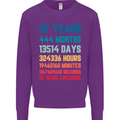37th Birthday 37 Year Old Mens Sweatshirt Jumper Purple