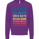 37th Birthday 37 Year Old Mens Sweatshirt Jumper Purple