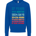 37th Birthday 37 Year Old Mens Sweatshirt Jumper Royal Blue
