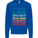 37th Birthday 37 Year Old Mens Sweatshirt Jumper Royal Blue