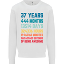 37th Birthday 37 Year Old Mens Sweatshirt Jumper White