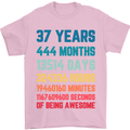 37th Birthday 37 Year Old Mens T-Shirt 100% Cotton Light Pink