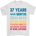 37th Birthday 37 Year Old Mens T-Shirt 100% Cotton White
