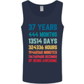 37th Birthday 37 Year Old Mens Vest Tank Top Navy Blue