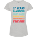 37th Birthday 37 Year Old Womens Petite Cut T-Shirt Sports Grey