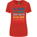 37th Birthday 37 Year Old Womens Wider Cut T-Shirt Red