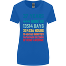 37th Birthday 37 Year Old Womens Wider Cut T-Shirt Royal Blue