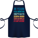 38th Birthday 38 Year Old Cotton Apron 100% Organic Navy Blue