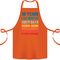38th Birthday 38 Year Old Cotton Apron 100% Organic Orange
