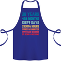 38th Birthday 38 Year Old Cotton Apron 100% Organic Royal Blue