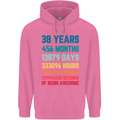 38th Birthday 38 Year Old Mens 80% Cotton Hoodie Azelea